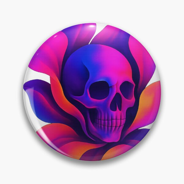 Item preview, Neon Skull Flower – Georgia O’Keeffe Inspired designed and sold by closettycoot.