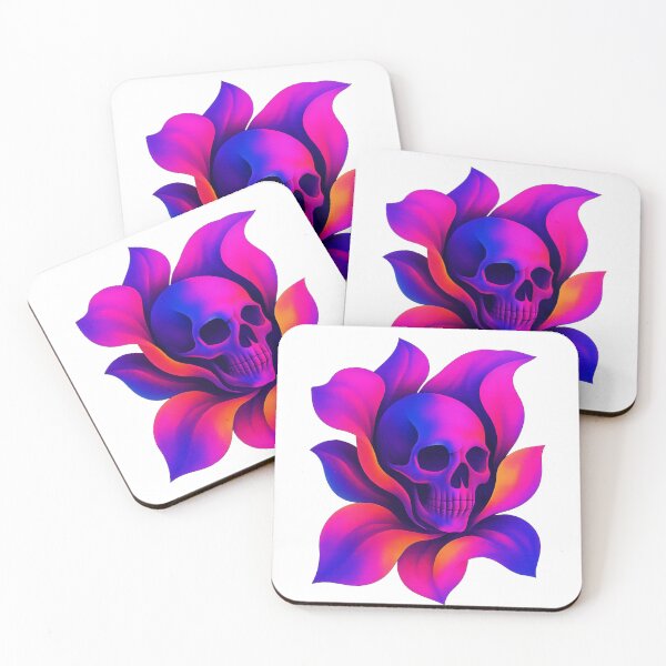 Item preview, Neon Skull Flower – Georgia O’Keeffe Inspired designed and sold by closettycoot.