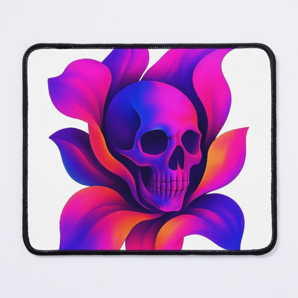 Item preview, Neon Skull Flower – Georgia O’Keeffe Inspired designed and sold by closettycoot.