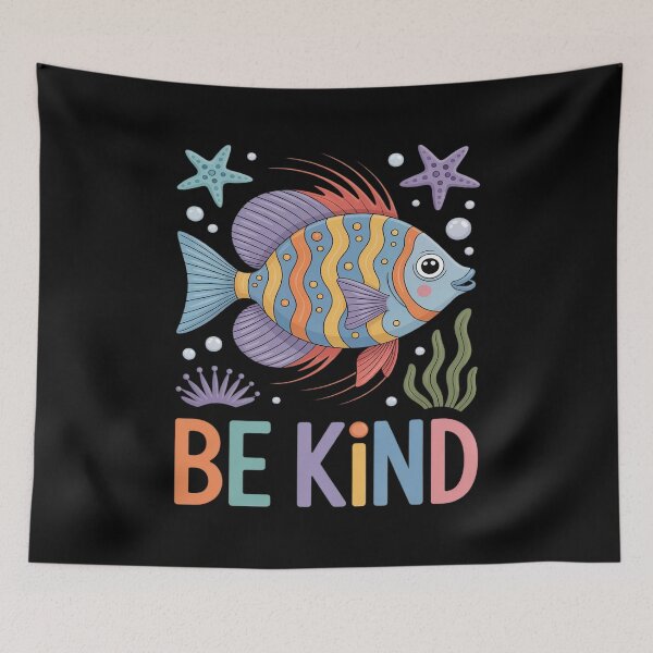 Item preview, Be Kind Rainbow Scale Fish Teacher Reading Book designed and sold by August4Laughs25.