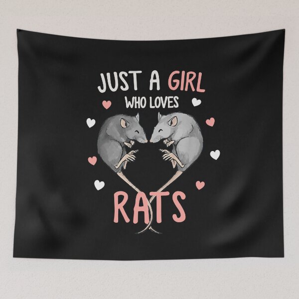 Item preview, Heart Tail Just a Girl Who Loves Rats Shirt designed and sold by TinaMDedrick.