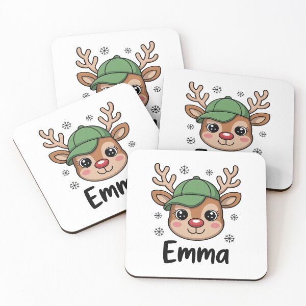 Item preview, Custom Reindeer Christmas With Kid Names designed and sold by AmparoBoyle.
