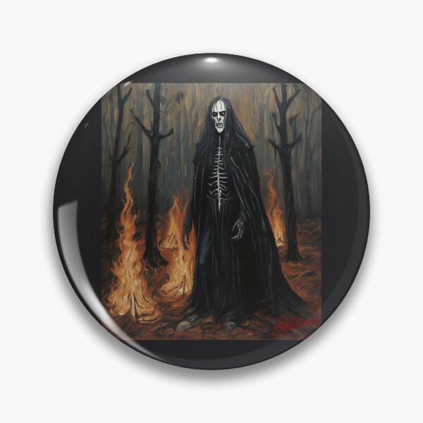 Item preview, "Gaahl: Enigmatic Presence in the Forest Flames" designed and sold by Artisticanvas.