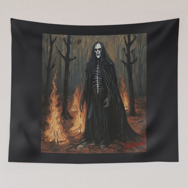 Item preview, "Gaahl: Enigmatic Presence in the Forest Flames" designed and sold by Artisticanvas.
