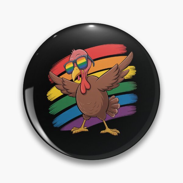Item preview, Dabbing Turkey LGBT Gay Lesbian Pride Thanksgiving designed and sold by VladoZork.