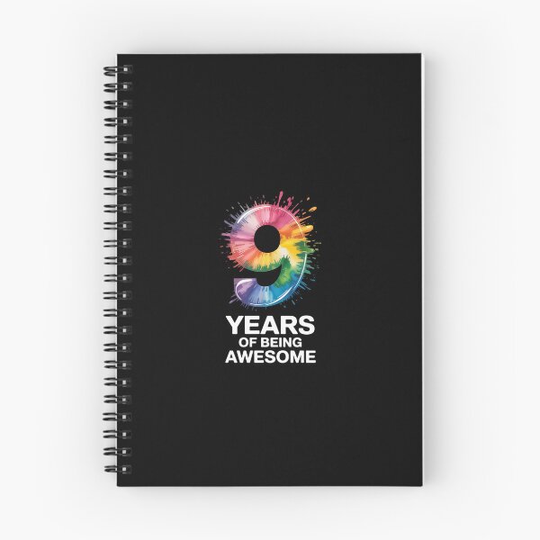 Item preview, 9 YEARS OF BEING AWESOME 9TH BIRTHDAY'  designed and sold by EllinoKlemo.