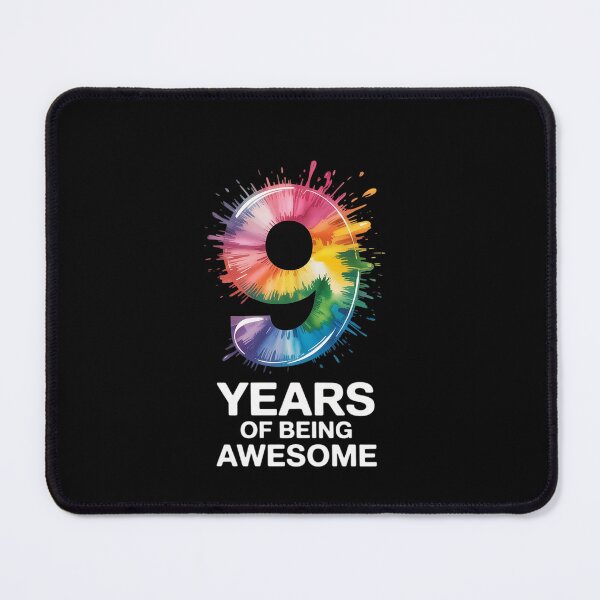 Item preview, 9 YEARS OF BEING AWESOME 9TH BIRTHDAY' designed and sold by EllinoKlemo.