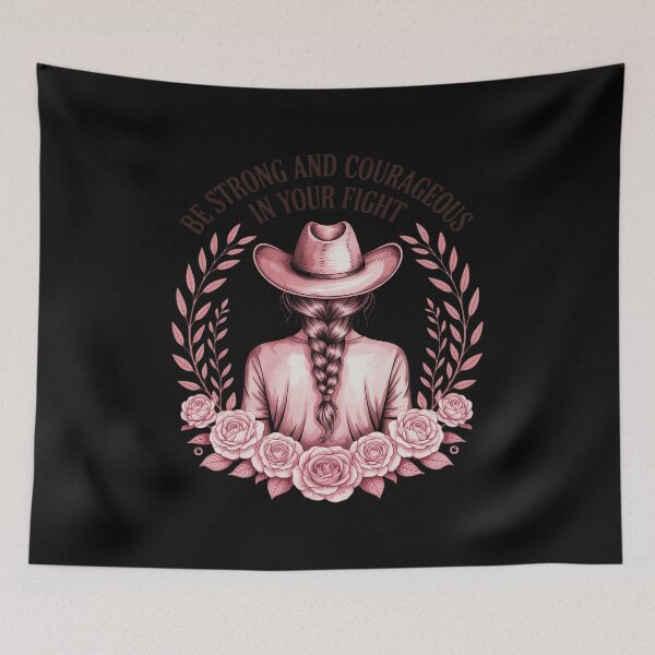 Item preview, Be Strong And Courageous In Your Fight Floral Breast Cancer designed and sold by August4Laughs25.