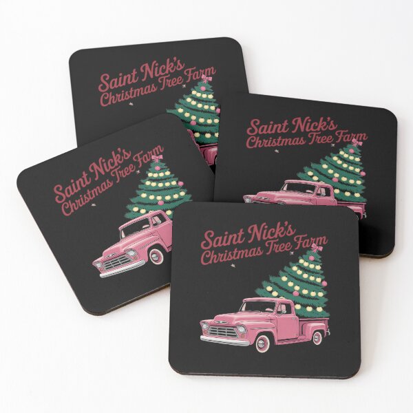 Item preview, Coquette Christmas Tree Truck  St Nick’s Tree Farm Retro designed and sold by MinaReinger.