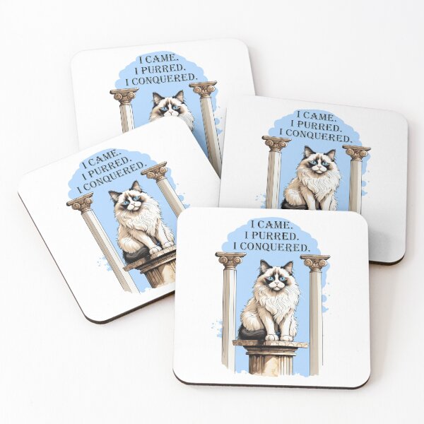 Item preview, Ragdoll Cat On A Pedestal designed and sold by Lion and Lamb Design.