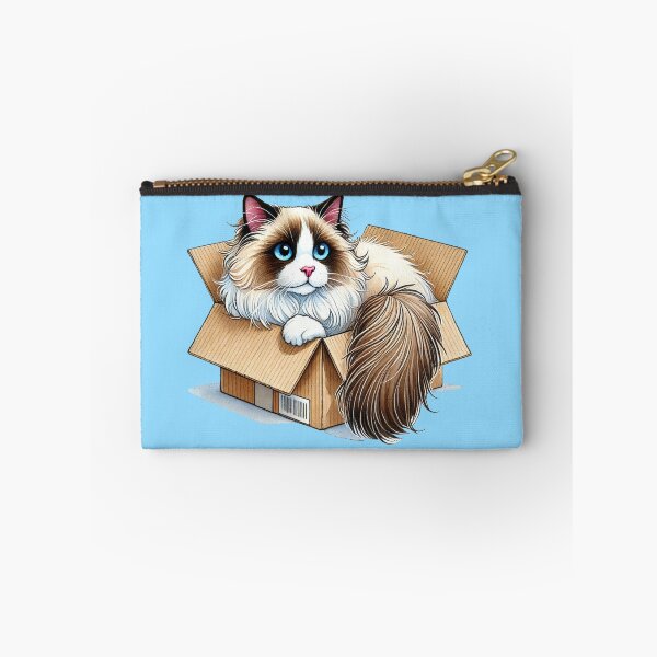 Item preview, Ragdoll Cat In A Cardboard Box designed and sold by Lion and Lamb Design.