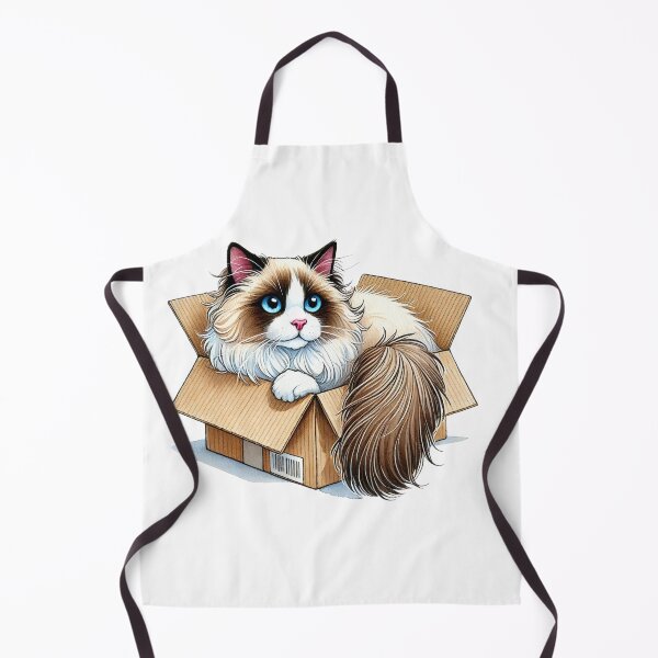 Item preview, Ragdoll Cat In A Cardboard Box designed and sold by Lion and Lamb Design.
