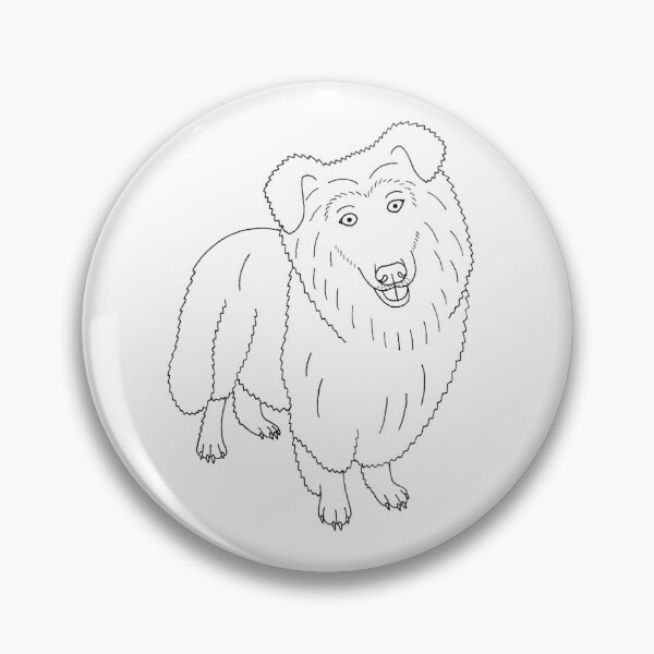 Item preview, Linework Rough Collie designed and sold by Laurzy Creative.