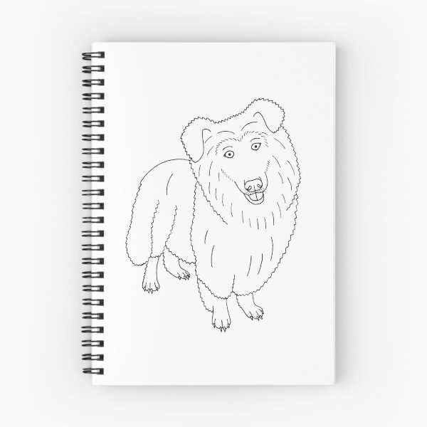 Item preview, Linework Rough Collie designed and sold by Laurzy Creative.