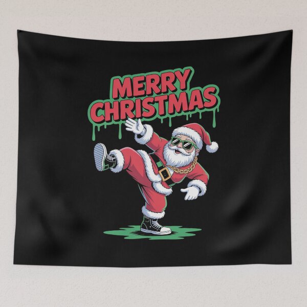 Item preview, Cool Hip Hop Santa Graffiti Christmas Breakdancer designed and sold by MinaReinger.