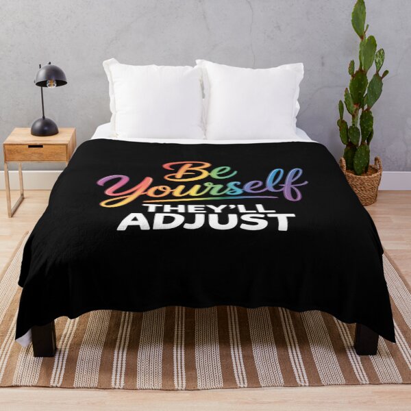 Item preview, Be Yourself They'll Adjust Funny Skeleton Hand LGBT Pride designed and sold by August4Laughs25.