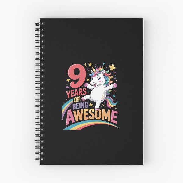 Item preview, 9 Years Of Being Awesome Unicorn 9th Birthday Girls Kids  designed and sold by EllinoKlemo.