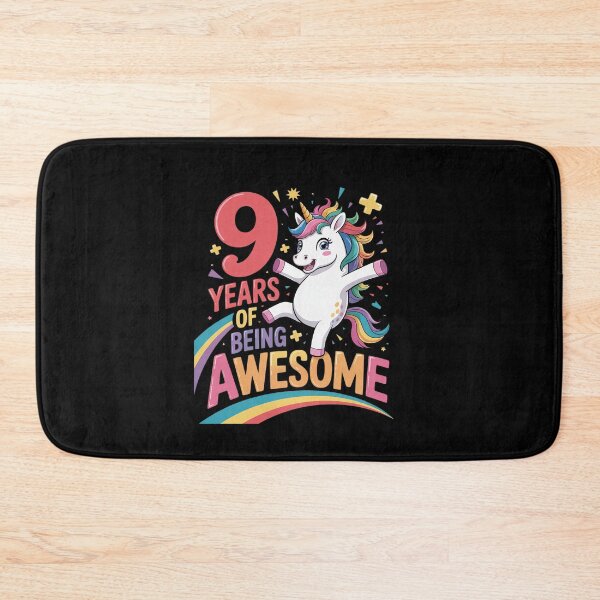 Item preview, 9 Years Of Being Awesome Unicorn 9th Birthday Girls Kids  designed and sold by EllinoKlemo.