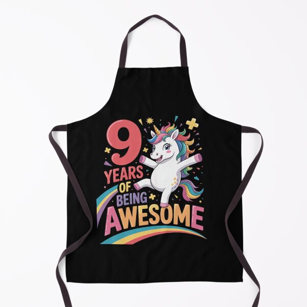 Item preview, 9 Years Of Being Awesome Unicorn 9th Birthday Girls Kids designed and sold by EllinoKlemo.