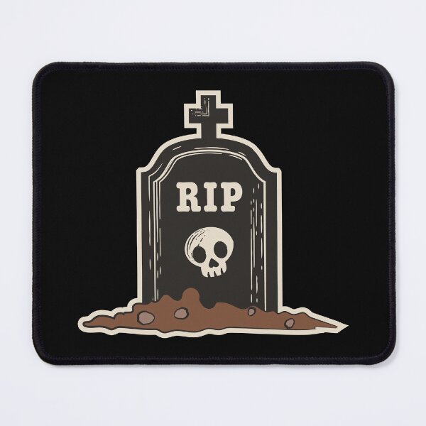 Item preview, Spooky Grave RIP Tombstone Sticker | Vintage Halloween Cemetery Design designed and sold by FestivityFinds.