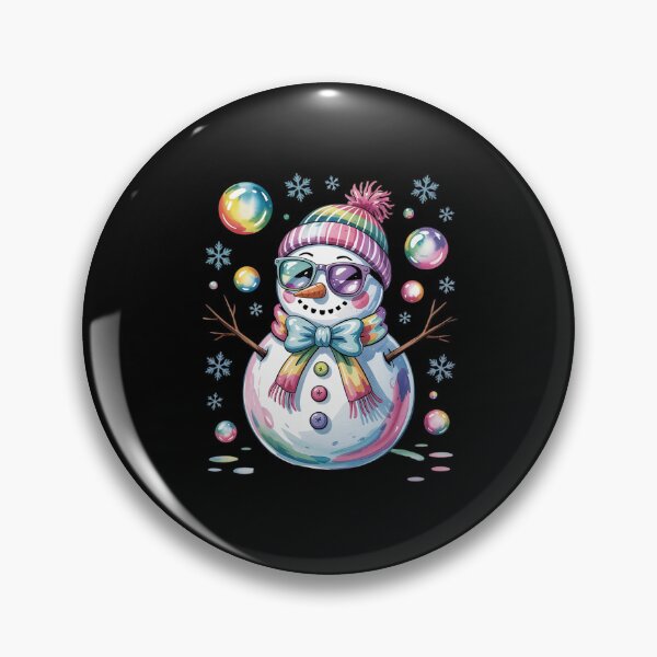 Item preview, Coloful Glitter Coquette Snowman Christmas designed and sold by RayArmstrong.
