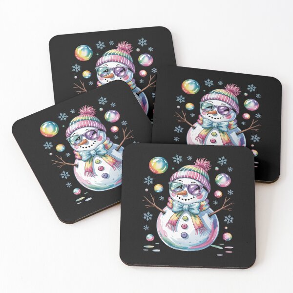 Item preview, Coloful Glitter Coquette Snowman Christmas designed and sold by RayArmstrong.