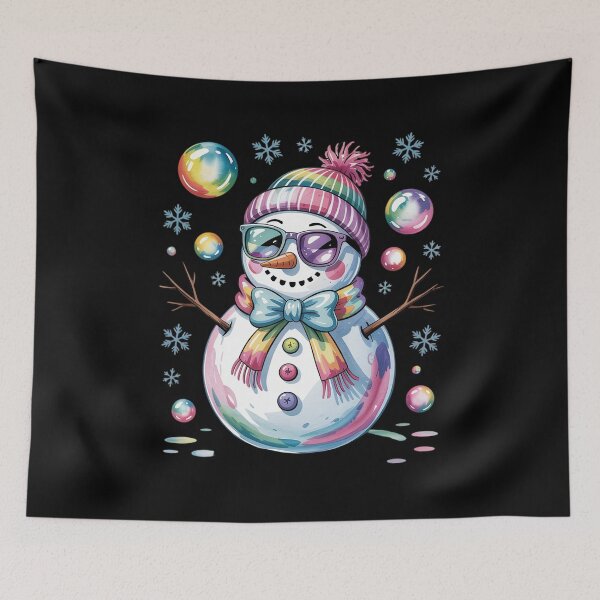 Item preview, Coloful Glitter Coquette Snowman Christmas designed and sold by RayArmstrong.