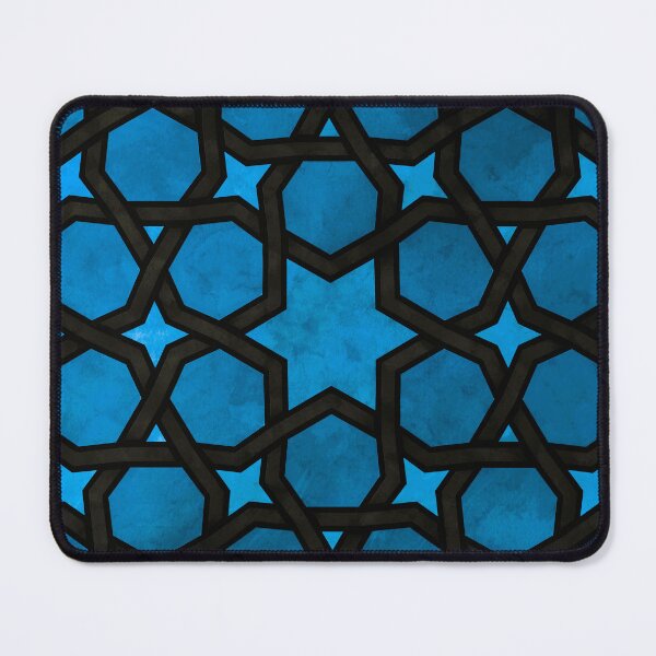 Item preview, Blue And Aqua Vintage Moroccan Star Pattern designed and sold by DEC02.