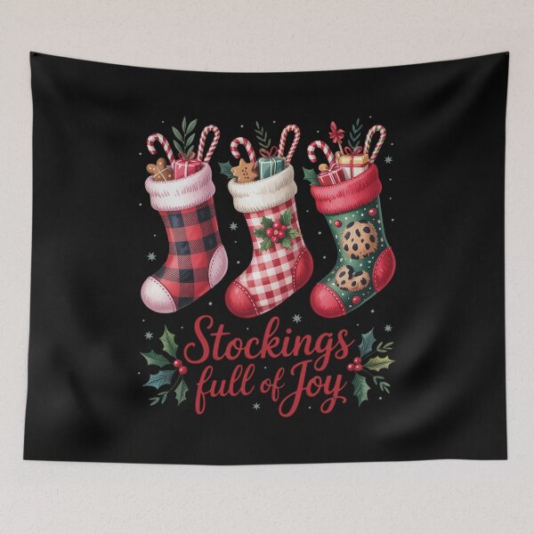 Item preview, Christmas Stockings   Festive Plaid Leopard Holiday Sublimation designed and sold by AmparoBoyle.