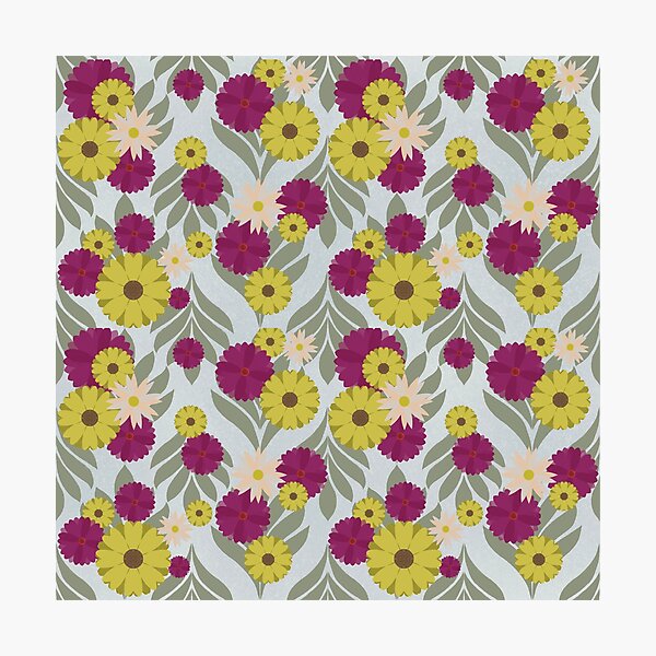 Item preview, Flower on garden ikat background pattern. designed and sold by Dechaphopearsri.