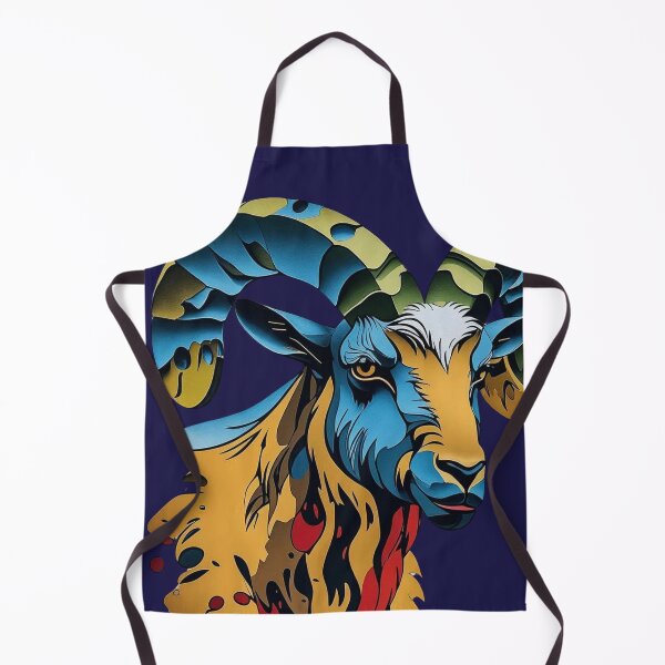 Item preview, Abstract Mountain Goat Art: Colorful Wildlife İbex Pop Art Graphic designed and sold by Caira-Design.