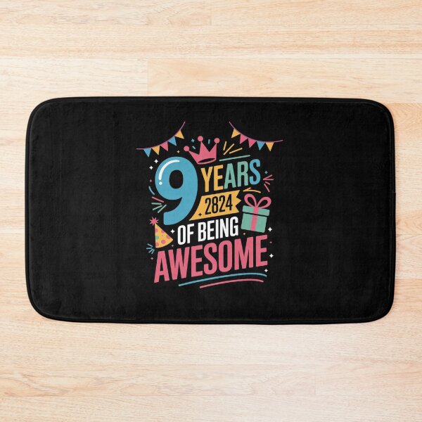 Item preview, 9th Birthday For Girls 9 Years Old Being Awesome  designed and sold by EllinoKlemo.