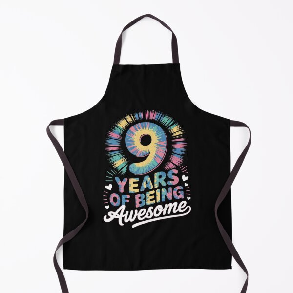 Item preview, 9th Birthday Idea Tie-Dye 9 Year Of Being Awesome designed and sold by EllinoKlemo.
