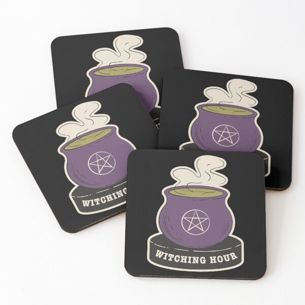 Item preview, Witching Hour Cauldron Sticker | Vintage Witchcraft and Halloween Magic Design designed and sold by FestivityFinds.