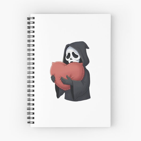 Item preview, Scream heart pillow meme movie ghostface ghost face parody weird love pink designed and sold by CheeseBlueprint.