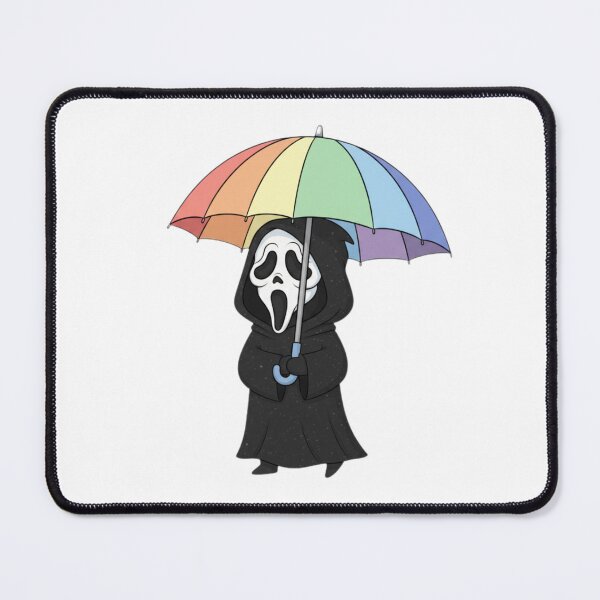 Item preview, Scream umbrella meme movie ghostface ghost face parody weird love pink designed and sold by CheeseBlueprint.