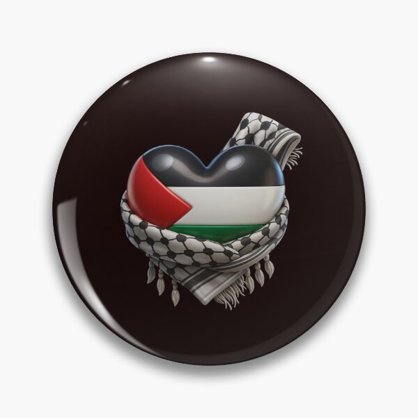 Item preview, Heart & Keffiyeh with Flag Colors Pattern ❤️??? designed and sold by LumeLush.