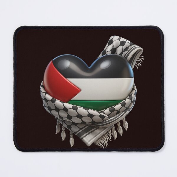 Item preview, Heart & Keffiyeh with Flag Colors Pattern ❤️??? designed and sold by LumeLush.