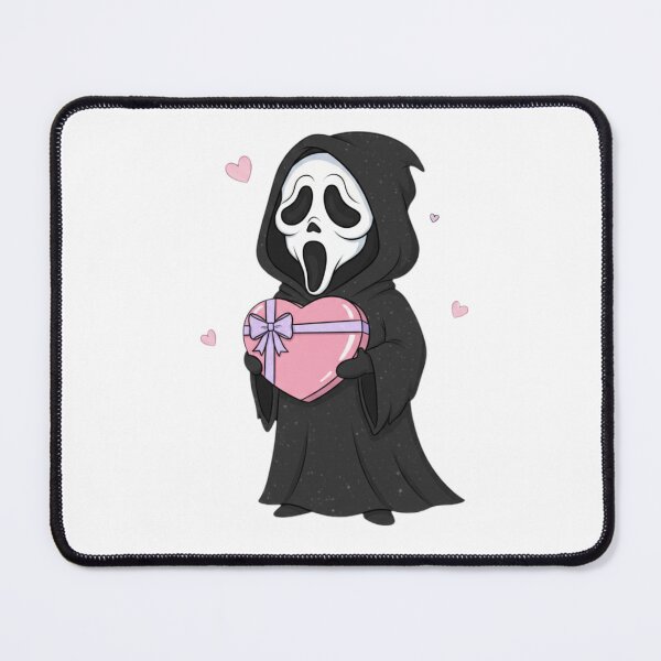 Item preview, Scream chocolate heart meme movie ghostface ghost face parody weird love pink designed and sold by CheeseBlueprint.