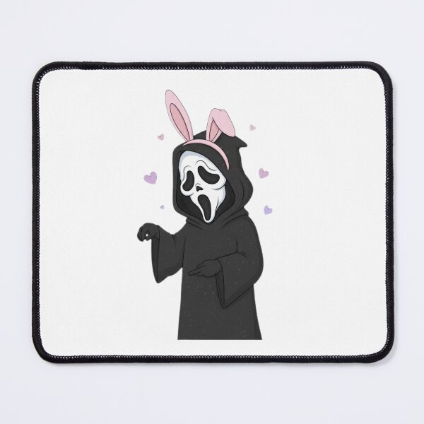 Item preview, Scream bunny ears meme movie ghostface ghost face parody weird love pink designed and sold by CheeseBlueprint.