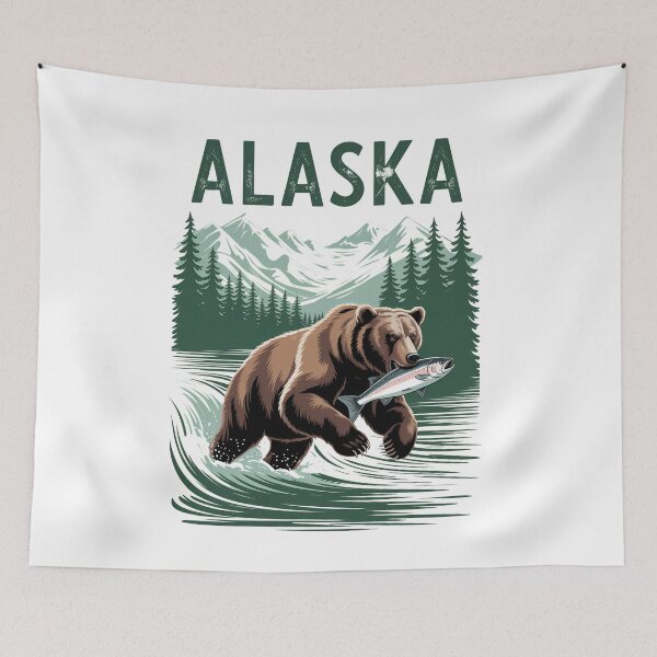 Item preview, Alaska Fish Alaska Fishing designed and sold by PunkNation-Arts.