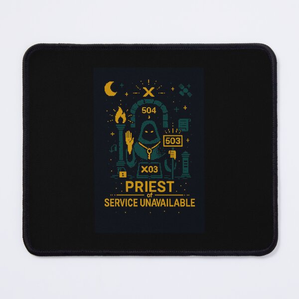 Item preview, 404 Mythos: Priest of Service Unavailable designed and sold by CTRL+ALT+Divine.