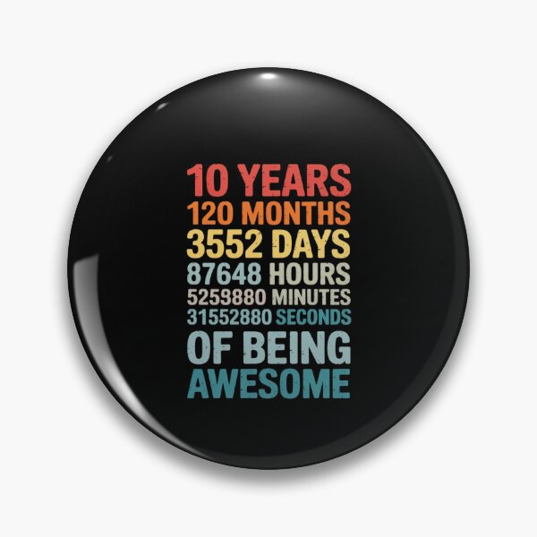 Item preview, 10 Years 120 Months Of Being Awesome 10th Birthday  designed and sold by EllinoKlemo.