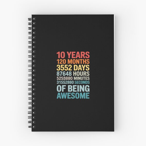 Item preview, 10 Years 120 Months Of Being Awesome 10th Birthday  designed and sold by EllinoKlemo.