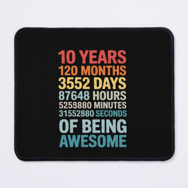 Item preview, 10 Years 120 Months Of Being Awesome 10th Birthday  designed and sold by EllinoKlemo.