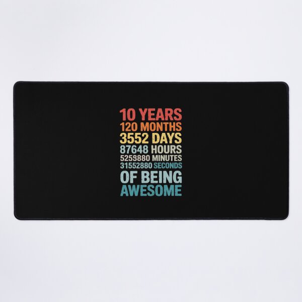 Item preview, 10 Years 120 Months Of Being Awesome 10th Birthday  designed and sold by EllinoKlemo.