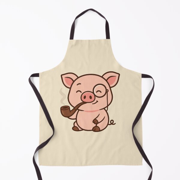 Item preview, Elegant Pig with Monocle and Pipe designed and sold by MartzDesigns.