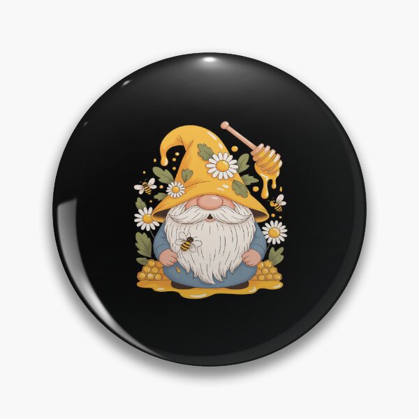 Item preview, Bee Gnome Graphic Daisy Flowers Funny Hippie Gnome designed and sold by August4Laughs25.