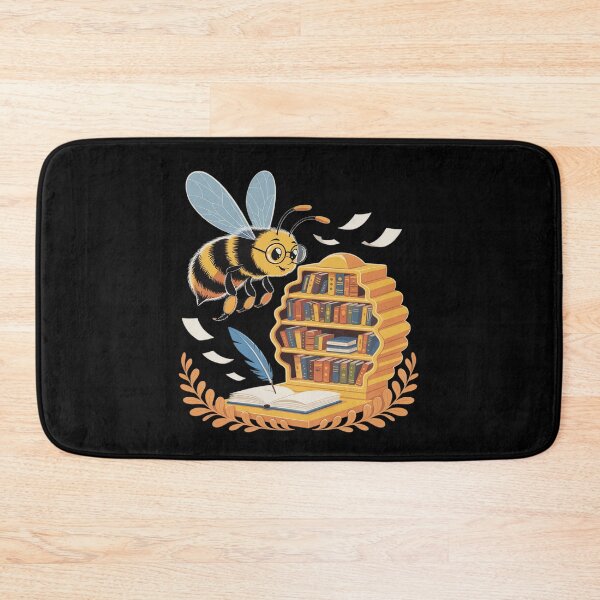 Item preview, Bee Librarian Honeycomb Bookshelf Floating Pages designed and sold by August4Laughs25.