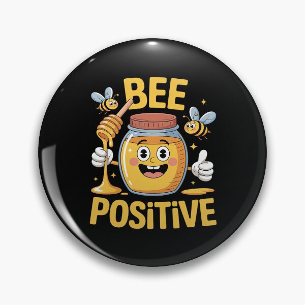 Item preview, Bee Positive Funny Honey Jar designed and sold by August4Laughs25.